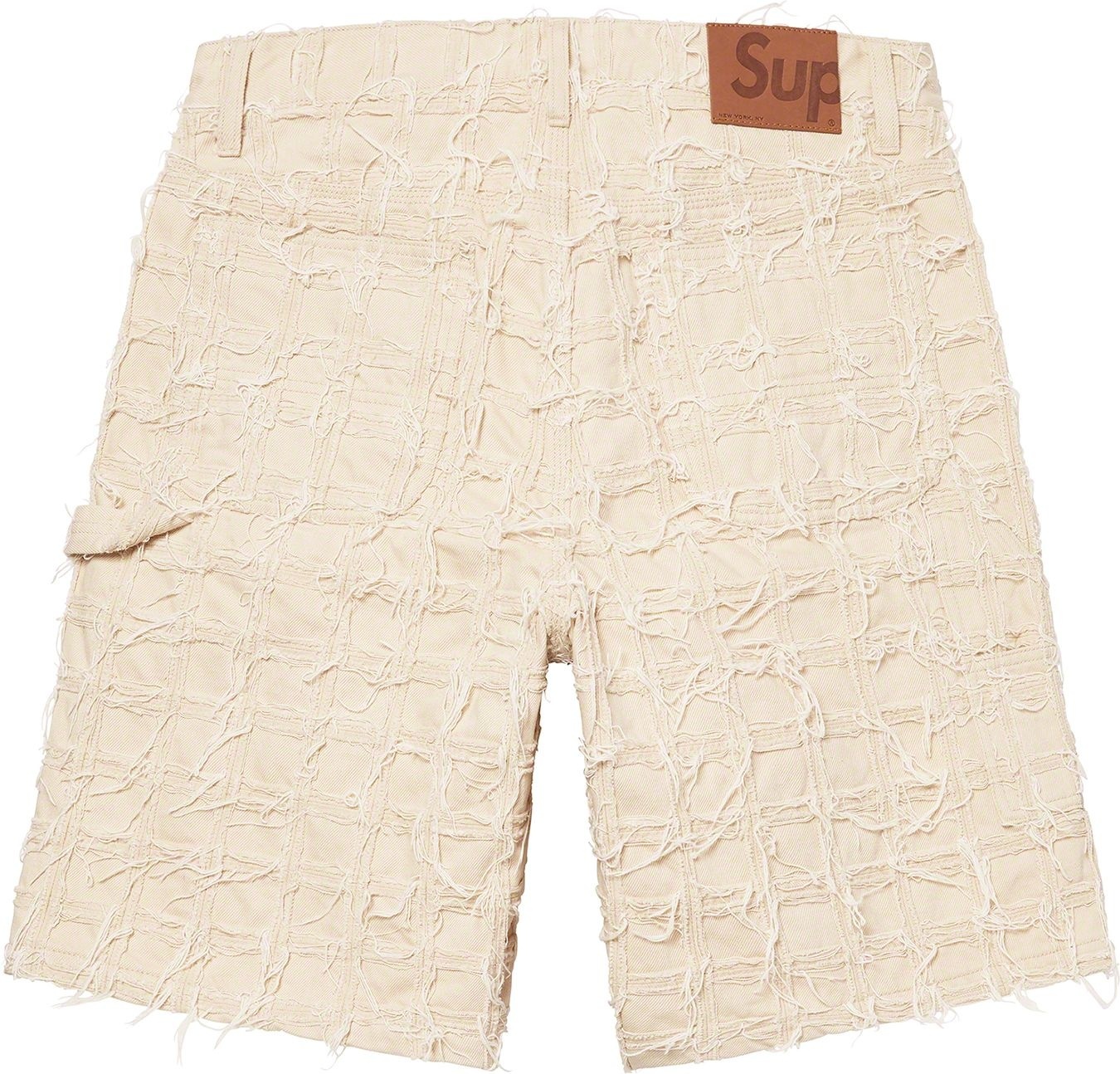 Frayed Patchwork Baggy Denim Short view 18